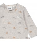 Feetje Longsleeve AOP - Happy Together - Grijs melange