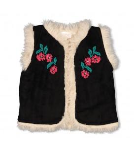 Jubel Omkeerbaar gilet suède look teddy - Girls Club