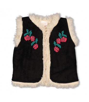 Jubel Omkeerbaar gilet suède look teddy - Girls Club