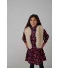 Jubel Omkeerbaar gilet suède look teddy - Girls Club