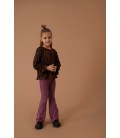 Jubel Flared broek velours rib - Forest Fancy