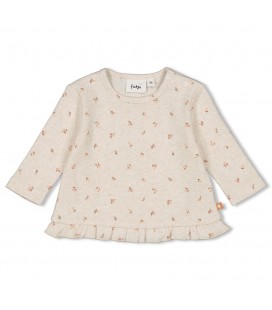 Feetje Longsleeve rib AOP - Little Rosebud