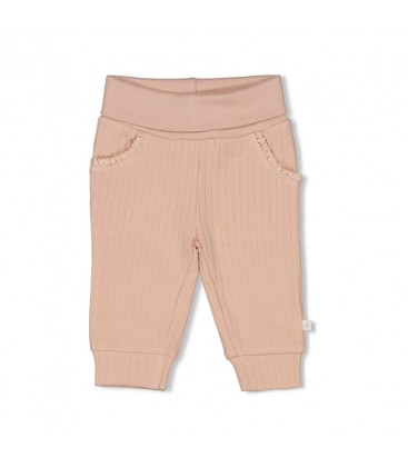 Feetje Broek rib - Sweet Poppy