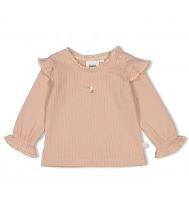 Feetje Longsleeve rib - Sweet Poppy